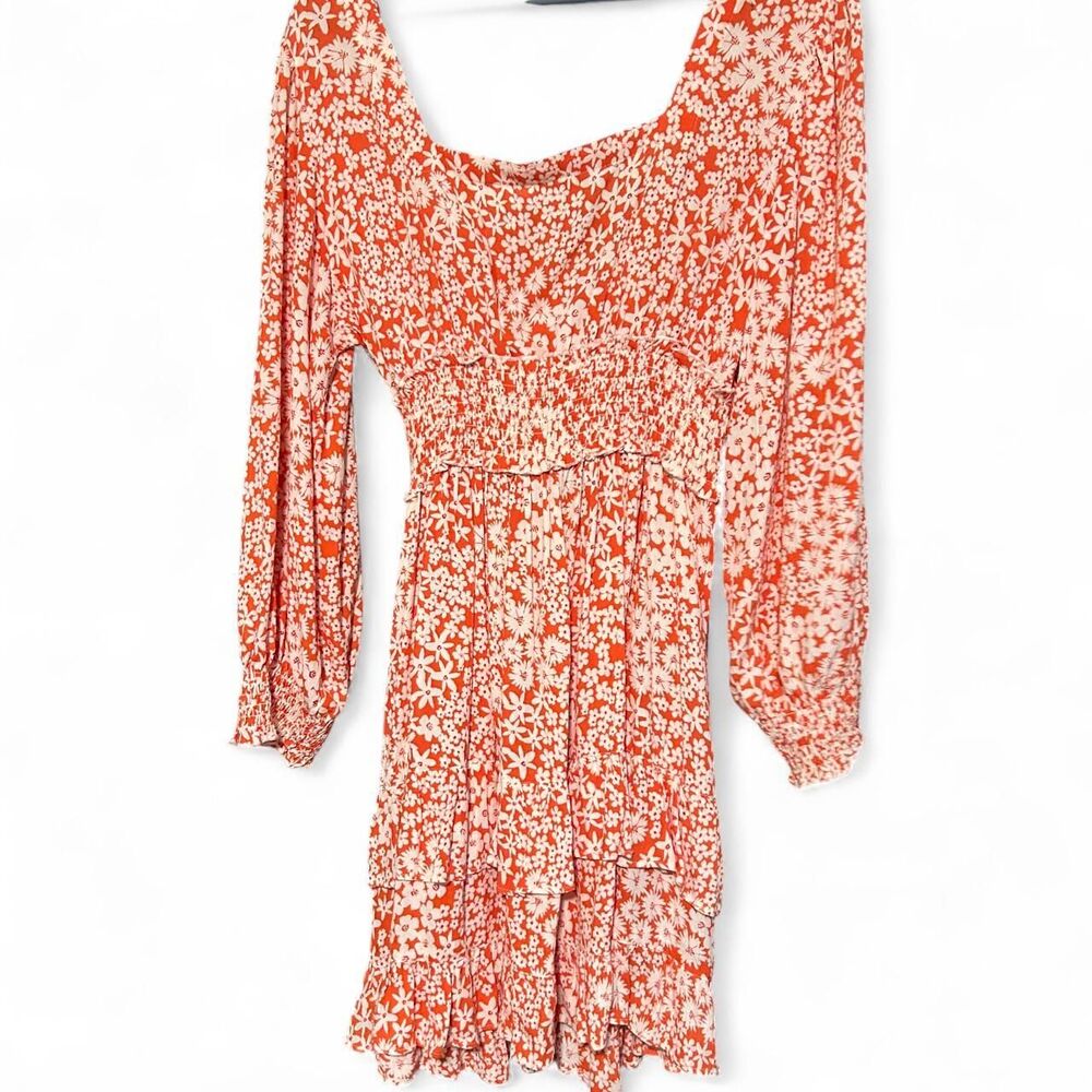 Unbranded Women's Orange and Pink Dress